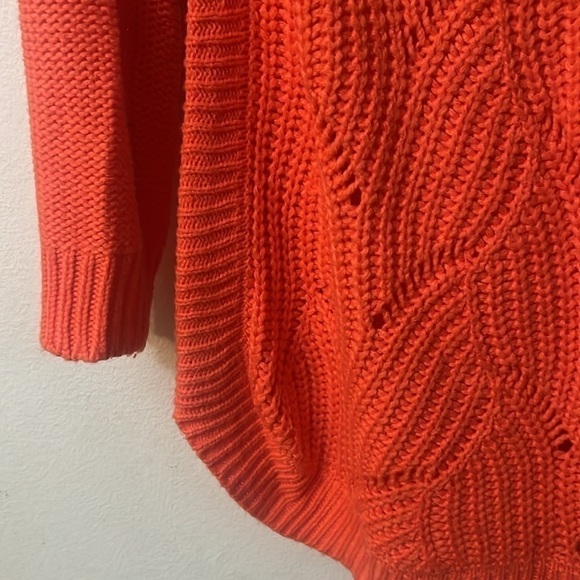 John Paul Richard orange sweater turtle neck size M - Picture 5 of 8